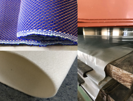 Hot Press cushion padding for Plywood industry
